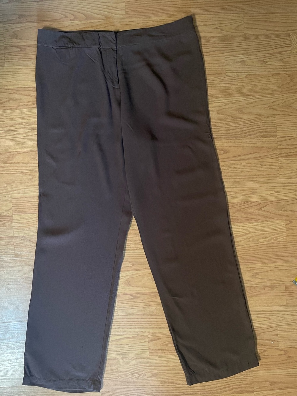 Women's Brown Wide-Leg Trousers - Tailored Everyday Style